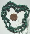 16 inch strand of Malachite Mini Chips
